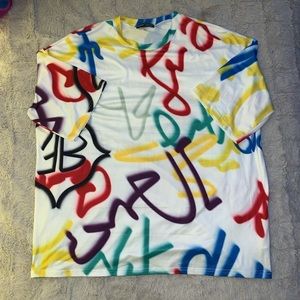 Graffiti Art Oversized Graphic T-Shirt